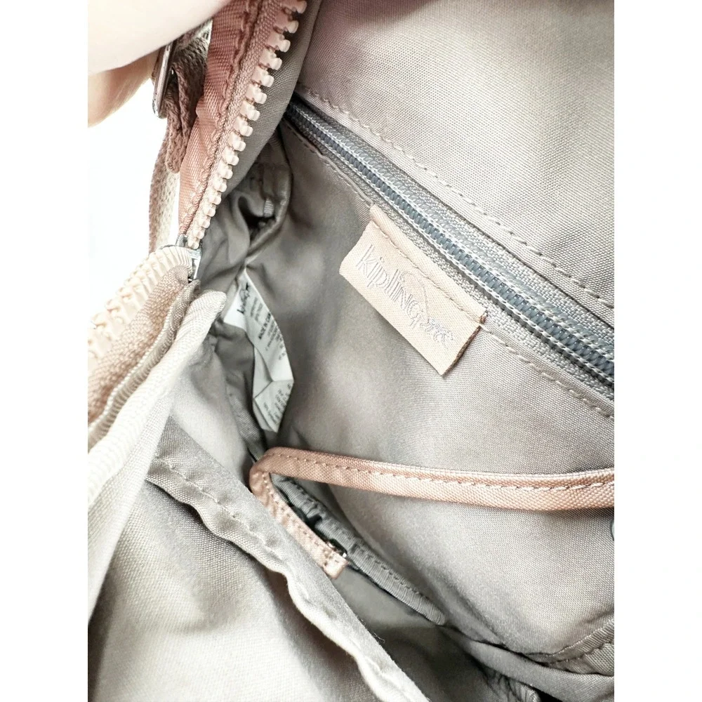 Mina Baie FLAW Diaper Bag Backpack Harper Tan Leather Minimalist Mom Bag
